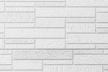 White concrete brick wall pattern texture for background.の写真素材