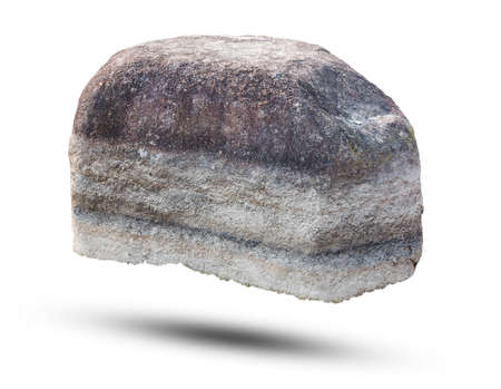 Big rock isolated on white background. Object with clipping path.の写真素材