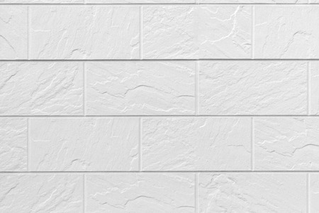 White concrete brick wall pattern texture for background.の写真素材