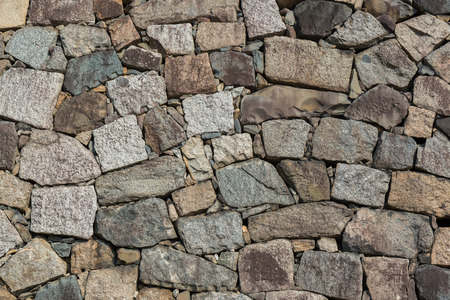 Stone wall texture patterns for background.の写真素材