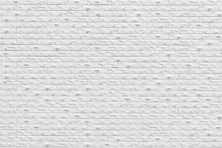 Modern White brick wall texture for background.の写真素材