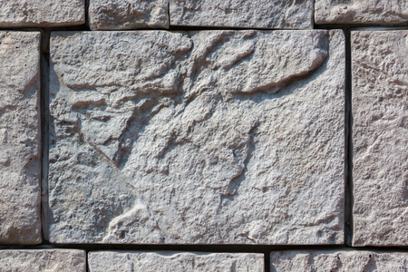 Texture of large stone block wall background.の写真素材