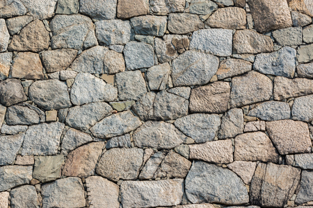 Stone wall texture patterns for background.の写真素材