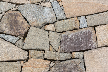 Stone wall texture patterns for background.の写真素材