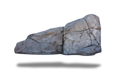 Big rock isolated on white background. Object with clipping path.の写真素材