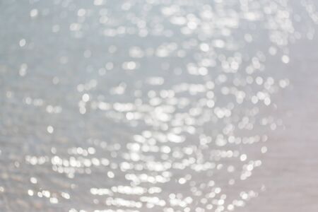 abstract blur light on sea white background for summer background concept.の写真素材