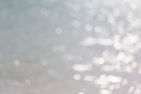 abstract blur light on sea white background for summer background concept.の写真素材