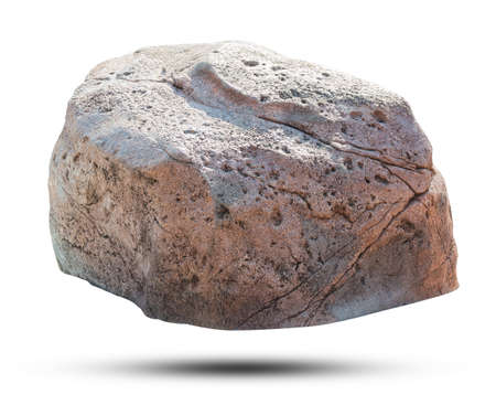 Big rock isolated on white background. Object with clipping path.の写真素材