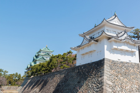 Nagoya castle historic landmark in nagoya japan.のeditorial素材
