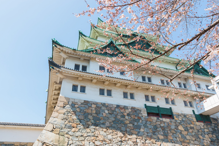 Nagoya castle historic landmark in nagoya japan.のeditorial素材