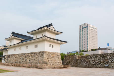 Toyama castle historic landmark in toyama city japan.のeditorial素材