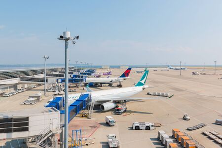 AICHI, JAPAN - JUNE 26, 2016: Chubu Centrair International Airport in Japan, Chubu Centrair International Airport is the main international gateway for the Chubu region of Japan.のeditorial素材