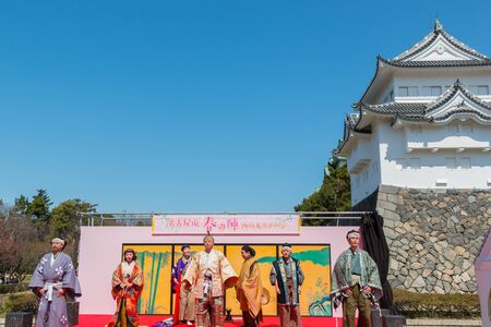 NAGOYA, JAPAN - March 26 : Tourist at Nagoya Castle March 26, 2016. Traditional culture show event of japan at Nagoya Castle in Japan.のeditorial素材