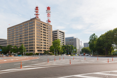 NAGOYA JAPAN - 2 JULY, 2016: Nagoya City building. Nagoya is the third largest city in Japan and the largest in the Chubu region.のeditorial素材