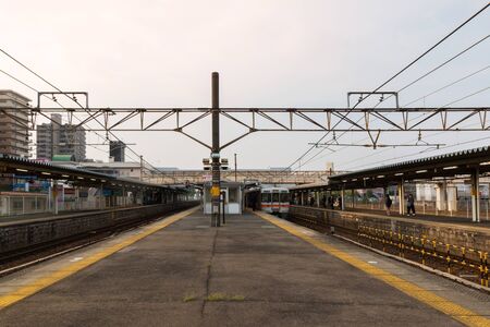 Aichi,Japan -May 3:Nagoya Railway and transportation on May 3, 2016 in Nagoya,Japan. Railway station transportation industry, business transport by train.のeditorial素材