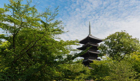 Toji temple located in Kyoto, Japan. Toji temple is a Buddhist temple of the Shingon sect in Kyoto, Japan.のeditorial素材