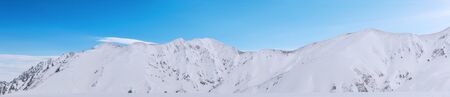 Tateyama Kurobe Alpine Route and Beautiful landscape the snow mountains view on Tateyama Japanese Alps in Japan,Toyama.の写真素材