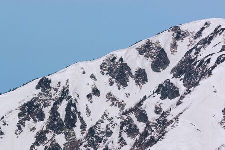 Tateyama Kurobe Alpine Route and Beautiful landscape the snow mountains view on Tateyama Japanese Alps in Japan,Toyama.の写真素材