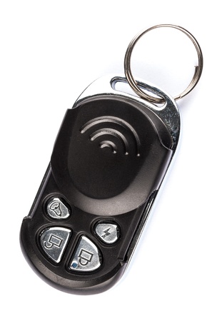 Black Remote Control Key, Isolatedの写真素材
