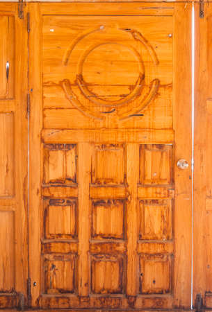 Old Stain Wood Door.の写真素材