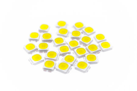 Warm White Power LED, Electronic Component [soft focus].の写真素材