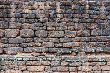 Old Historical Laterite Wall, Background/ Textureの写真素材