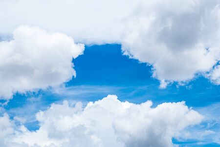 Blue Sky with Cloud Background/ Textureの写真素材
