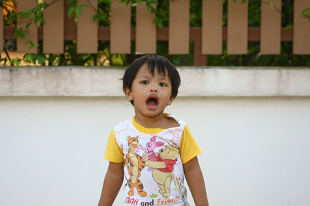 Crazy boy playingの写真素材