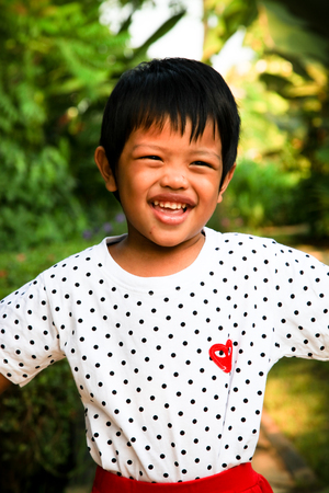 happiness Thai boyの写真素材