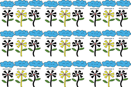 Illustrator Background flower Shape