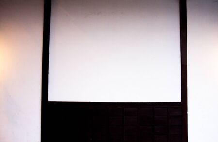 wooden window channelの写真素材