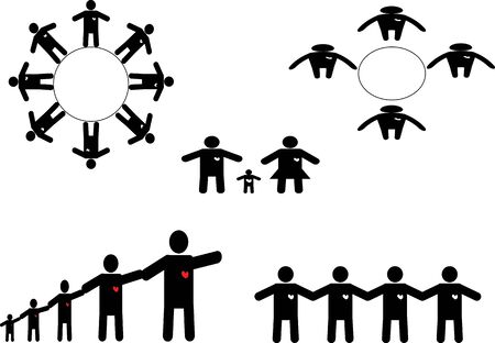 People Icon Groupの写真素材