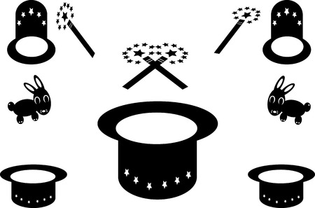 Majic hat with Rabbitの写真素材