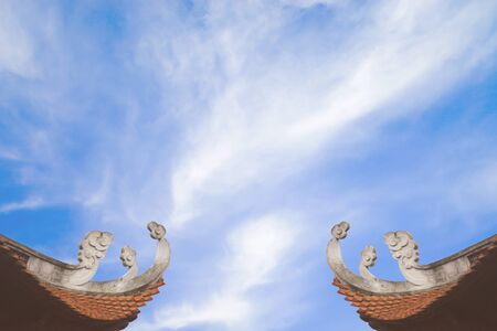 blue sky and cloudの写真素材