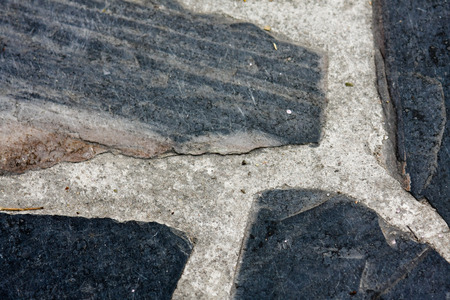 brick block sidewalkの写真素材