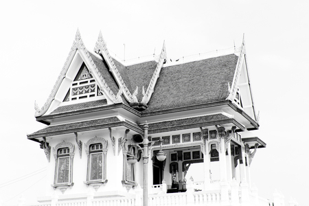 Temple in National Museum Bangkok Thailandのeditorial素材