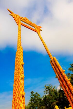 Thailand temple entranceの写真素材