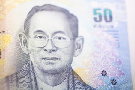 Thai fifty baht Banknotesの写真素材