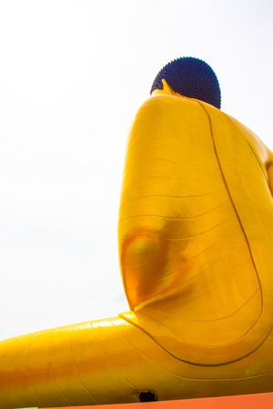 Buddha statue,Big golden Buddha statue in Thailandの写真素材