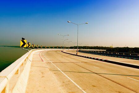 new travel place concrete road in Chonburi Thailand