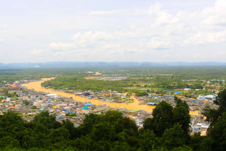 Natural landscape high view into sky view