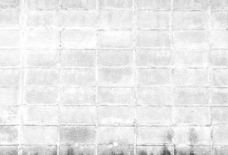 Cement block wall white color concept for background and texture copy spaceの写真素材
