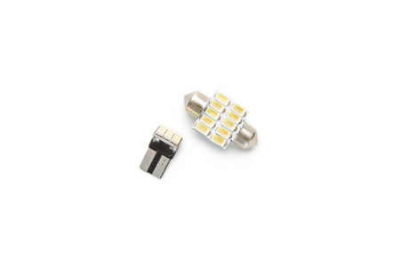 Light bulbs in the cabin LED type in white background for texture and copy spaceの写真素材
