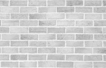 Dark white square bricks wall for texture and copy spaceの写真素材