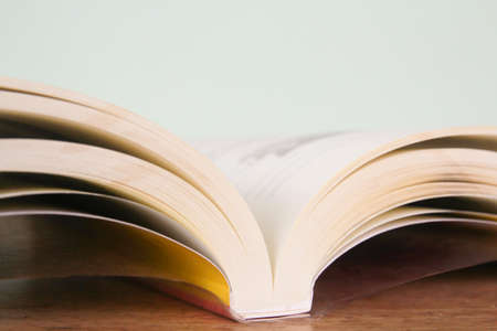 Open book close-up onの写真素材