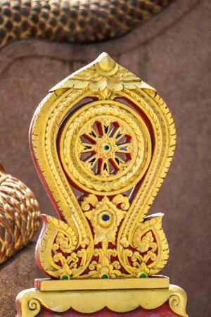 A parapet In Lanna templeの写真素材