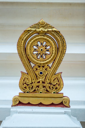 A parapet In Lanna templeの写真素材