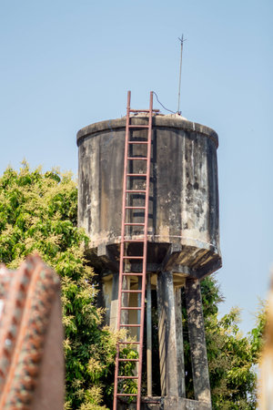 Village water tankの写真素材