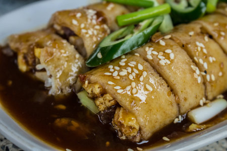 Fresh Spring Rolls thai styleの写真素材