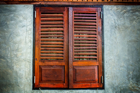 Closed windowの写真素材